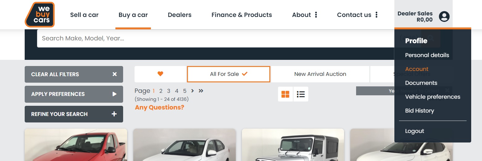 Online Car Auctions Find a Vehicle Auction Near You WeBuyCars